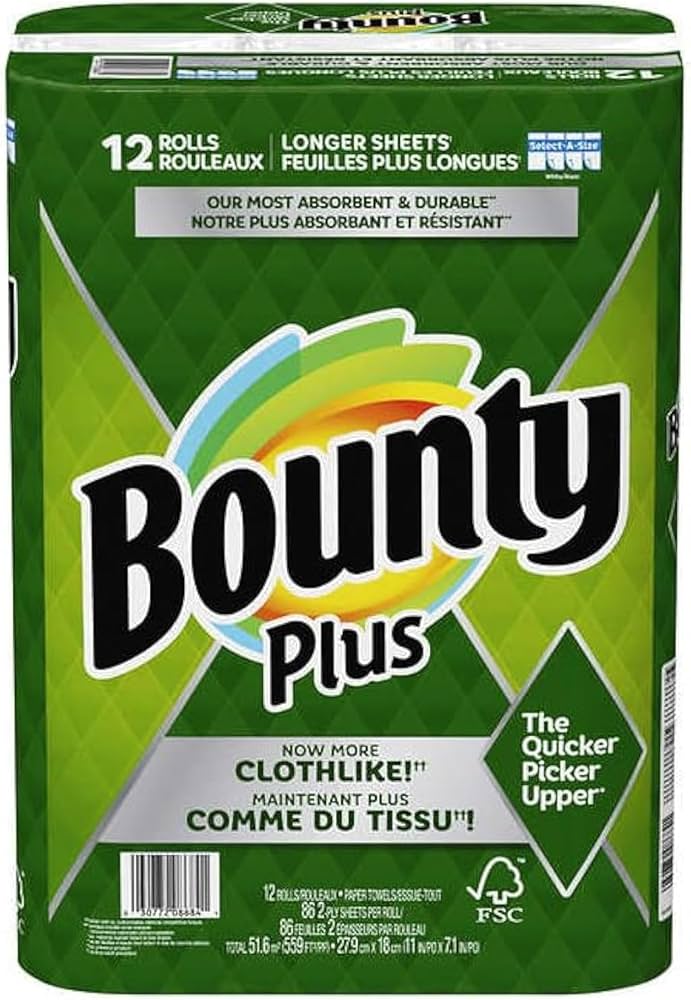 BOUNTY PAPER TOWELS 12/CS