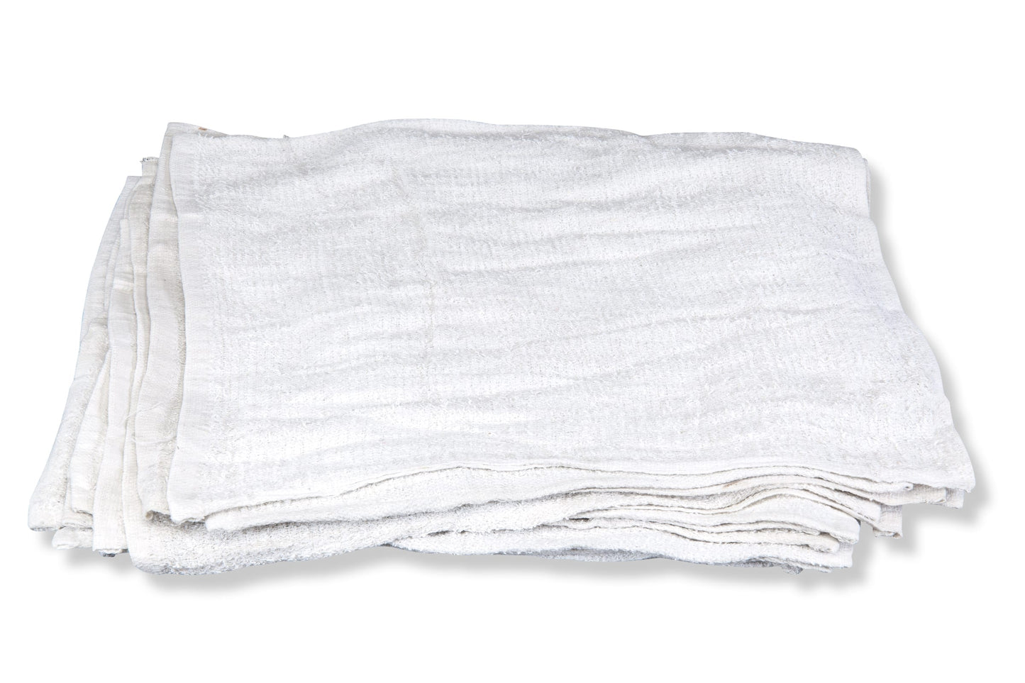 WHITE TERRY RAGS 25 LBS.