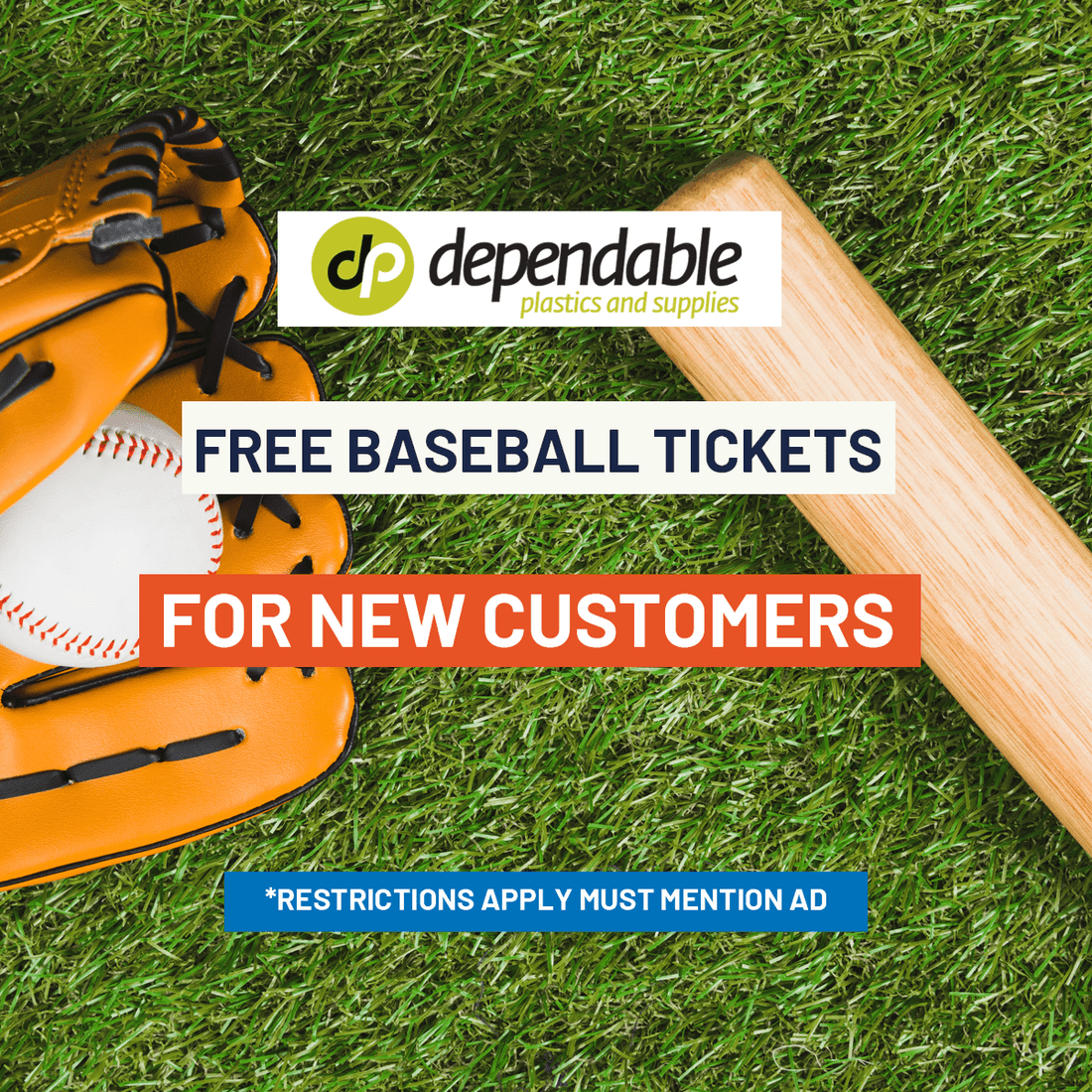 Free Baseball Tickets for NEW Customers