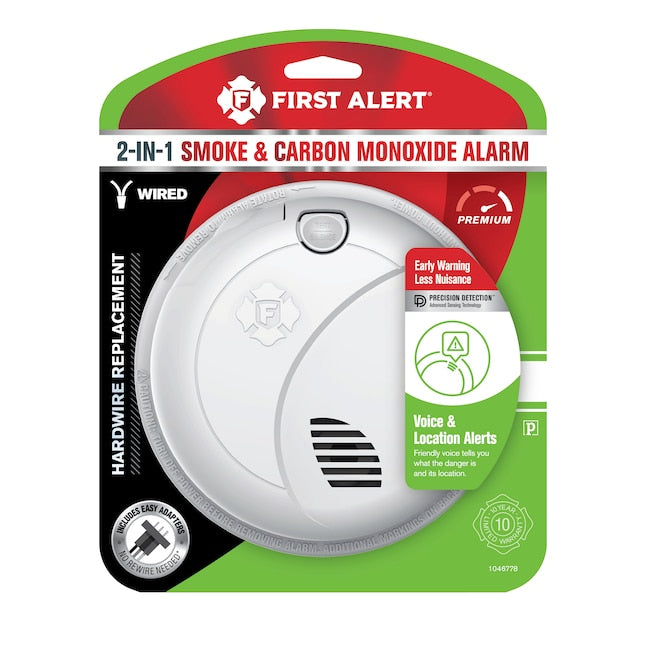 FIRST ALERT/ BRK HARDWIRED COMBO ALARM