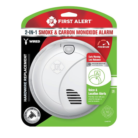 FIRST ALERT/ BRK HARDWIRED COMBO ALARM