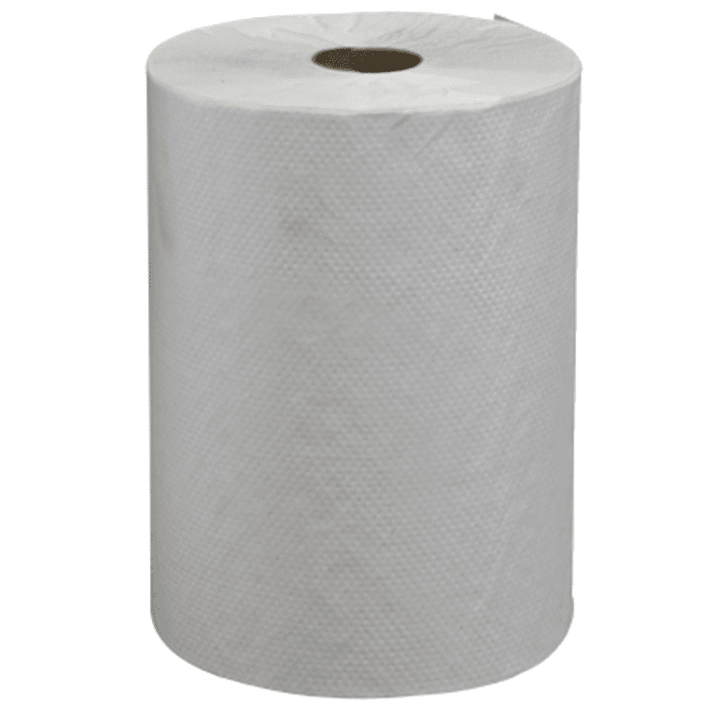 WHITE ROLL TOWEL  800 6/CS