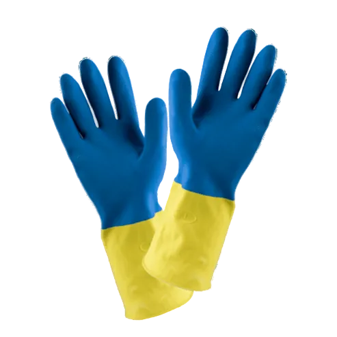 NEOPRENE GLOVES BLUE & YELLOW