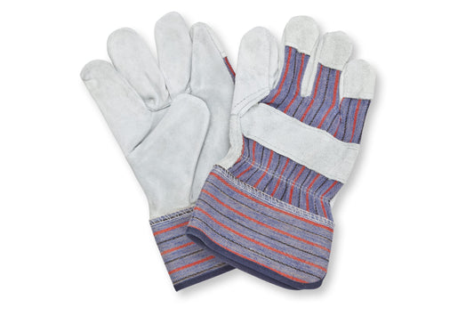 SAFETY CUFF LEATHER PALM GLOVES 2 1/2"