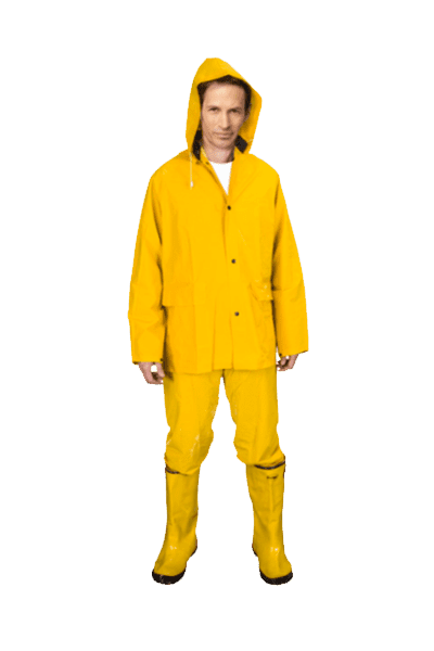 3 PC. YELLOW RAINSUIT