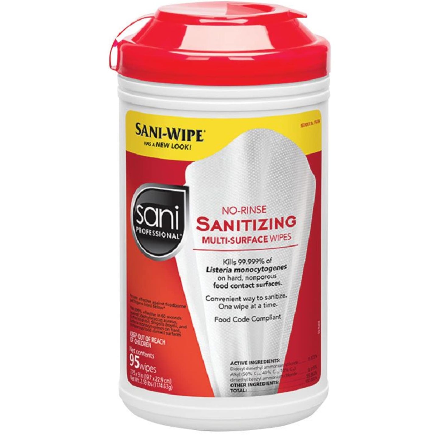 SANI-PROFESSIONAL NO RINSE WIPES 6/CS